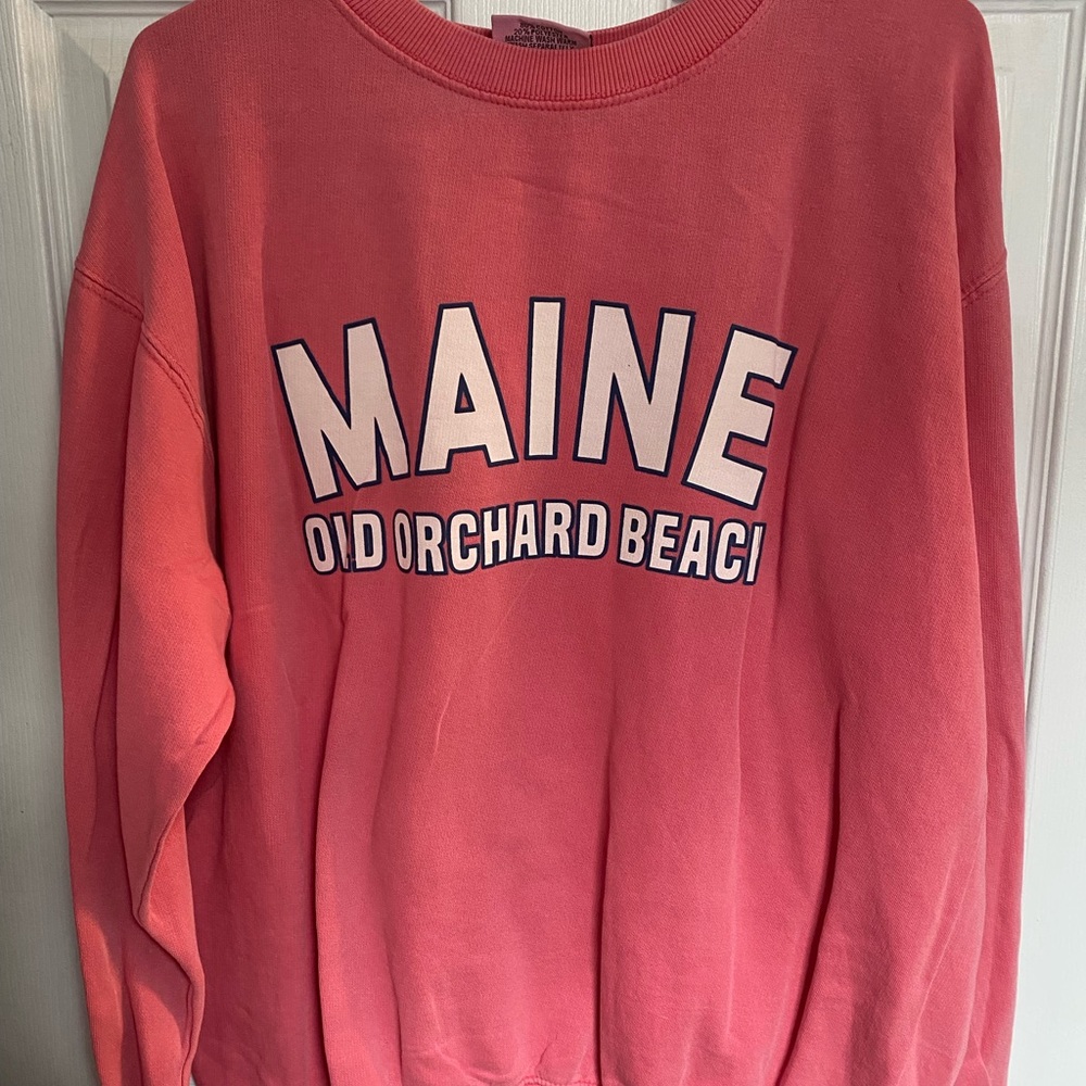 Pink Maine Old Orchard Beach Sweatshirt